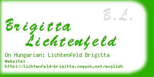 brigitta lichtenfeld business card